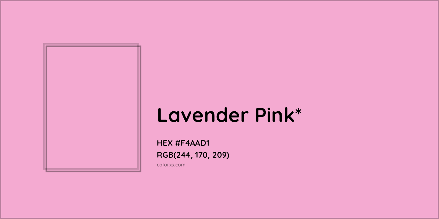 HEX #F4AAD1 Color Name, Color Code, Palettes, Similar Paints, Images