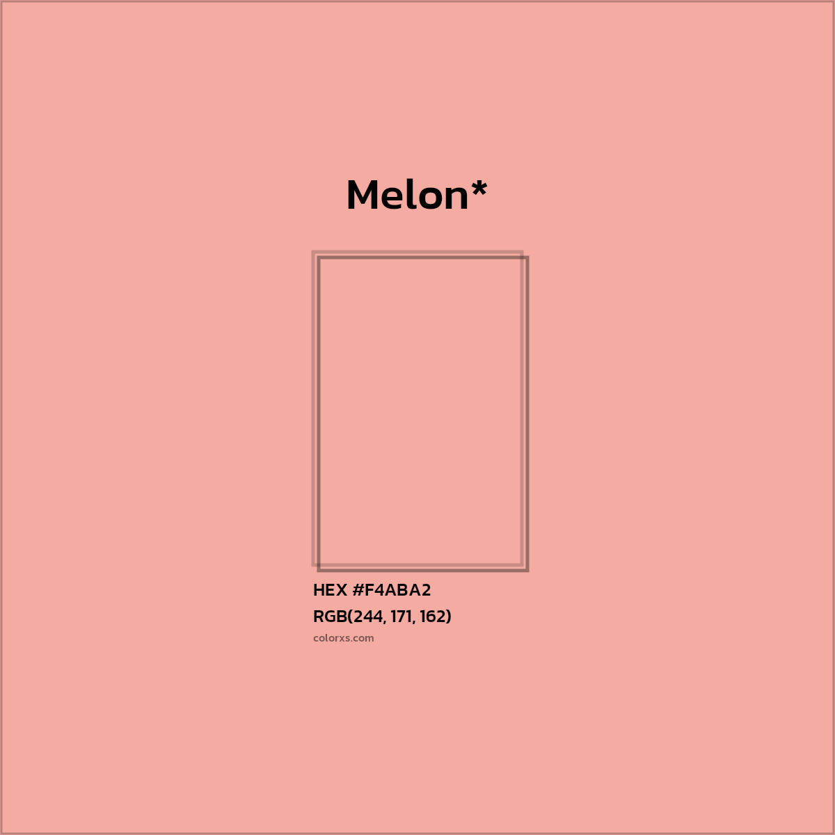 HEX #F4ABA2 Color Name, Color Code, Palettes, Similar Paints, Images