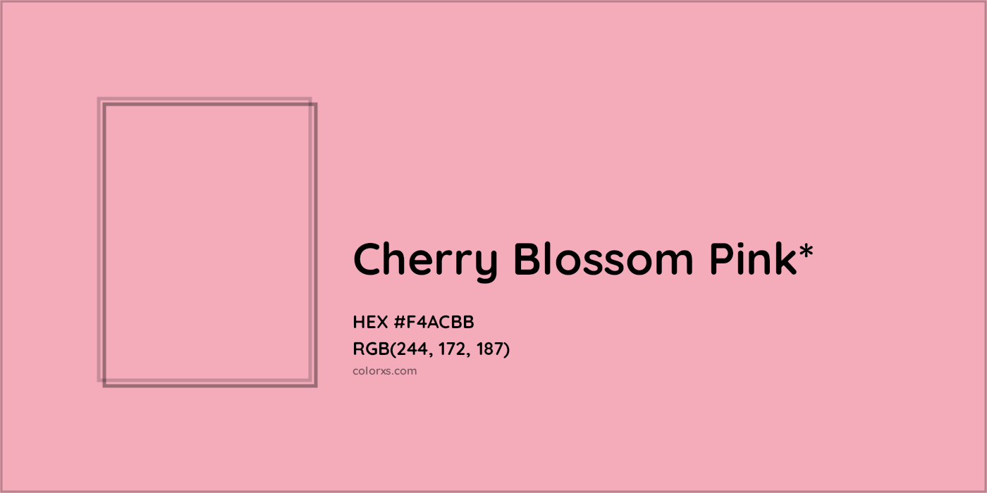 HEX #F4ACBB Color Name, Color Code, Palettes, Similar Paints, Images