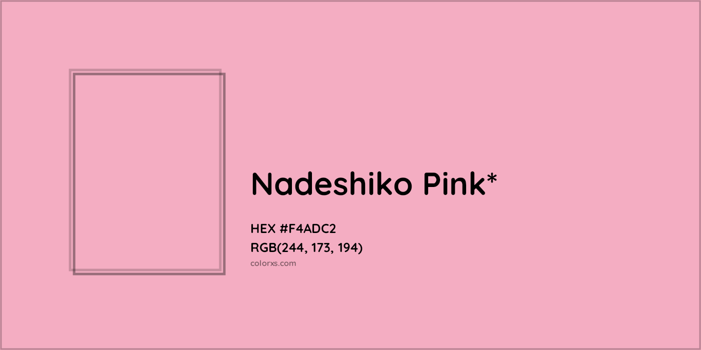 HEX #F4ADC2 Color Name, Color Code, Palettes, Similar Paints, Images