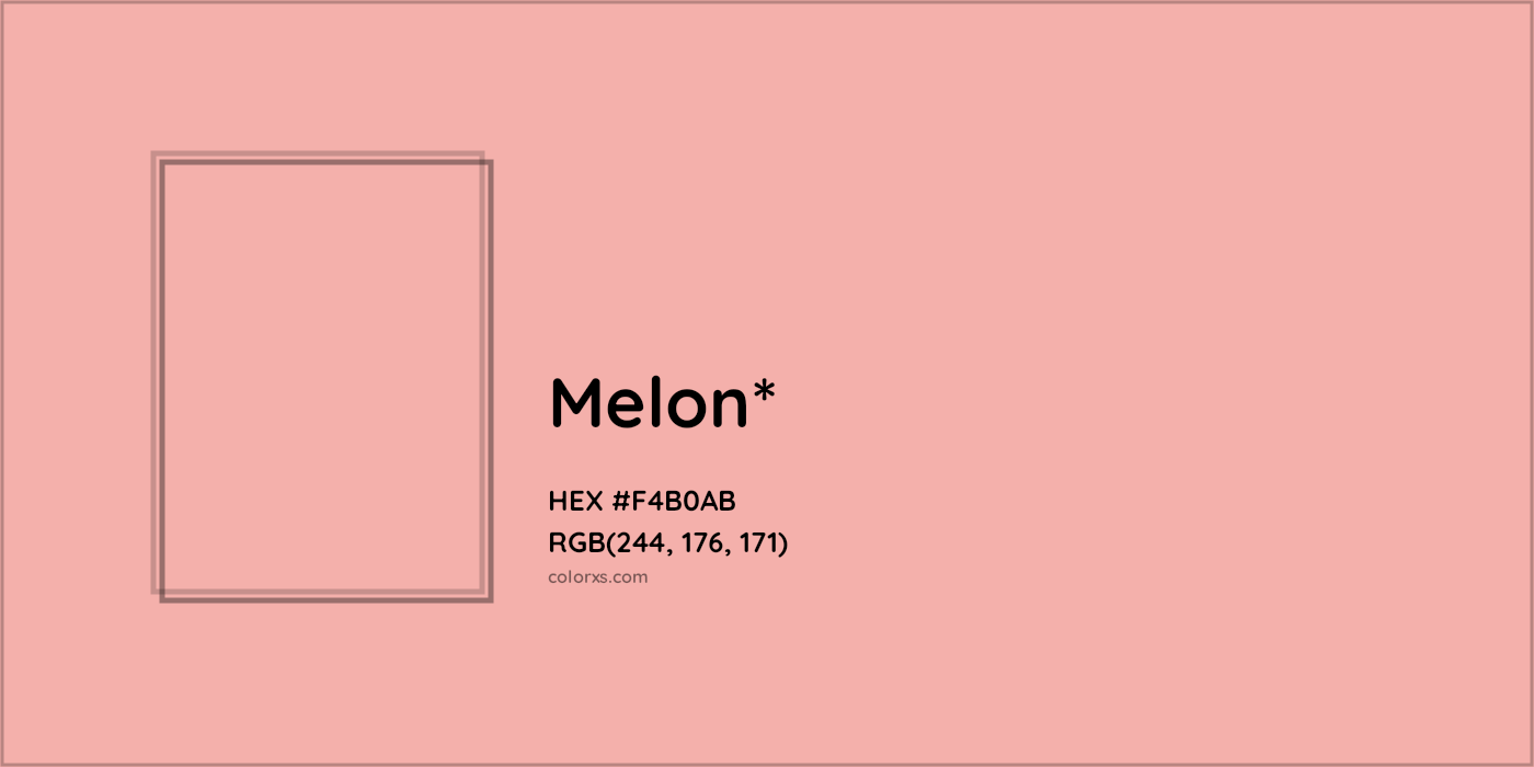 HEX #F4B0AB Color Name, Color Code, Palettes, Similar Paints, Images