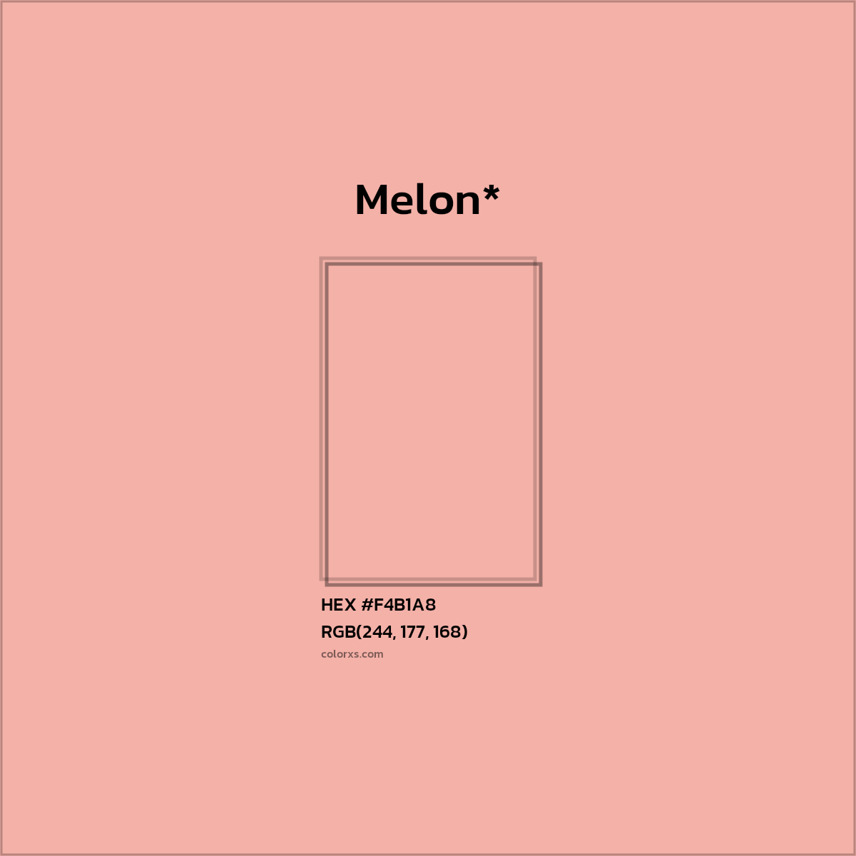 HEX #F4B1A8 Color Name, Color Code, Palettes, Similar Paints, Images