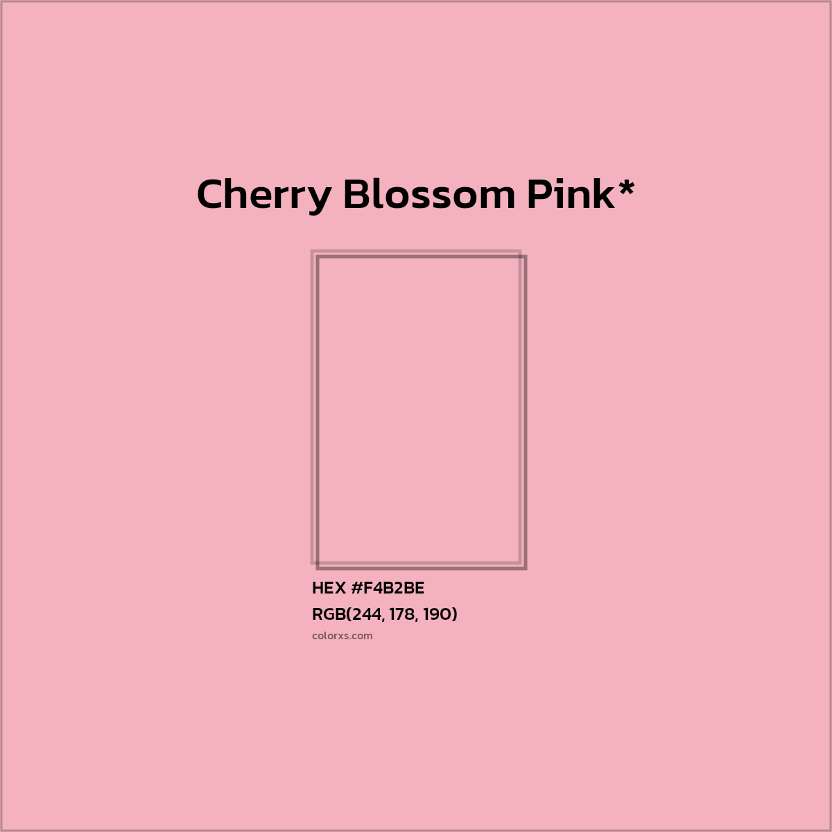 HEX #F4B2BE Color Name, Color Code, Palettes, Similar Paints, Images
