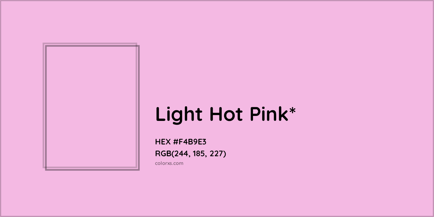 HEX #F4B9E3 Color Name, Color Code, Palettes, Similar Paints, Images