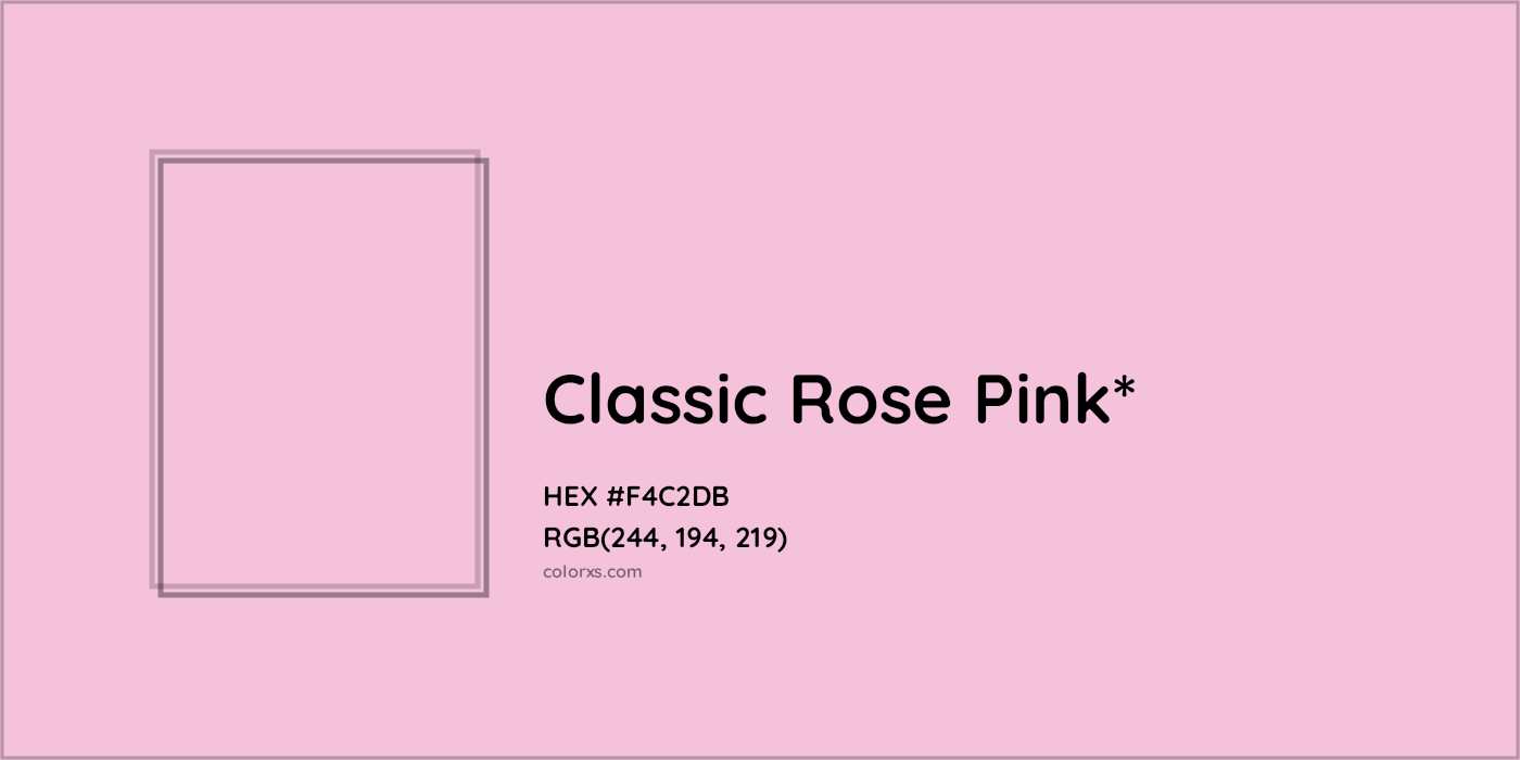 HEX #F4C2DB Color Name, Color Code, Palettes, Similar Paints, Images
