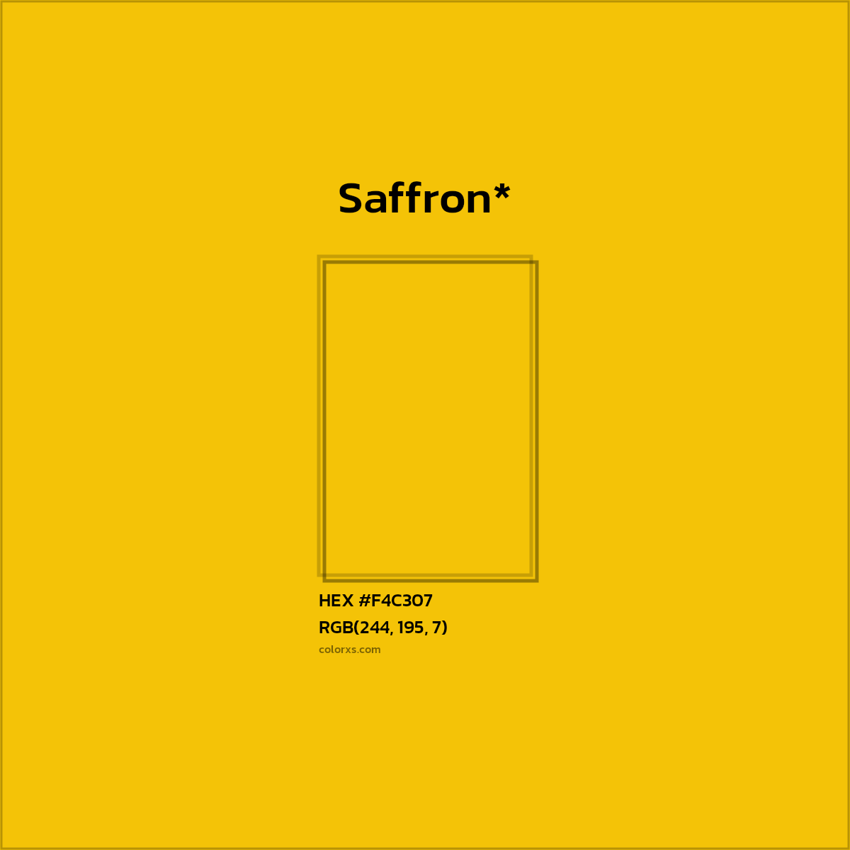 HEX #F4C307 Color Name, Color Code, Palettes, Similar Paints, Images