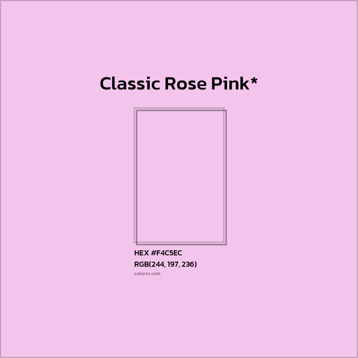 HEX #F4C5EC Color Name, Color Code, Palettes, Similar Paints, Images
