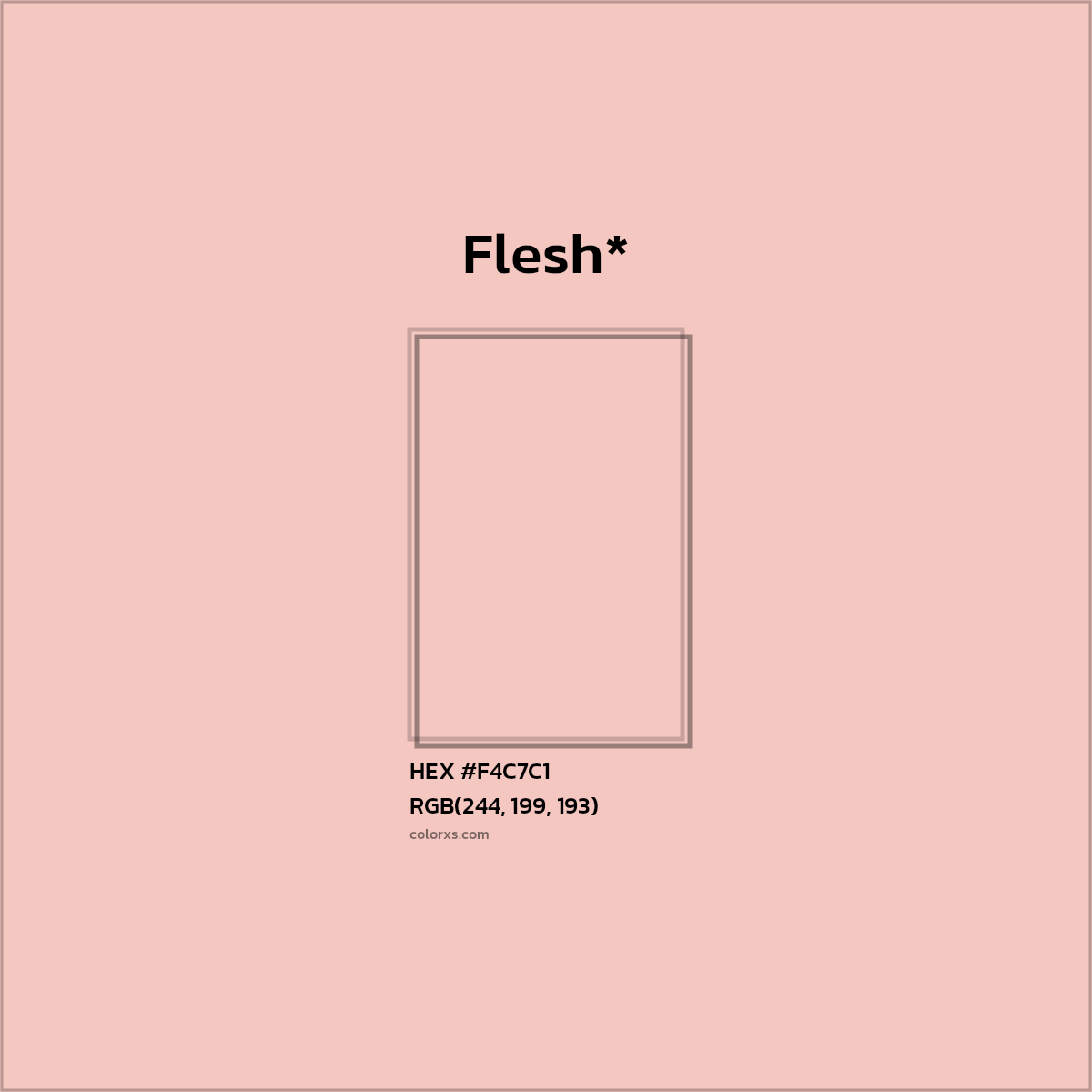 HEX #F4C7C1 Color Name, Color Code, Palettes, Similar Paints, Images