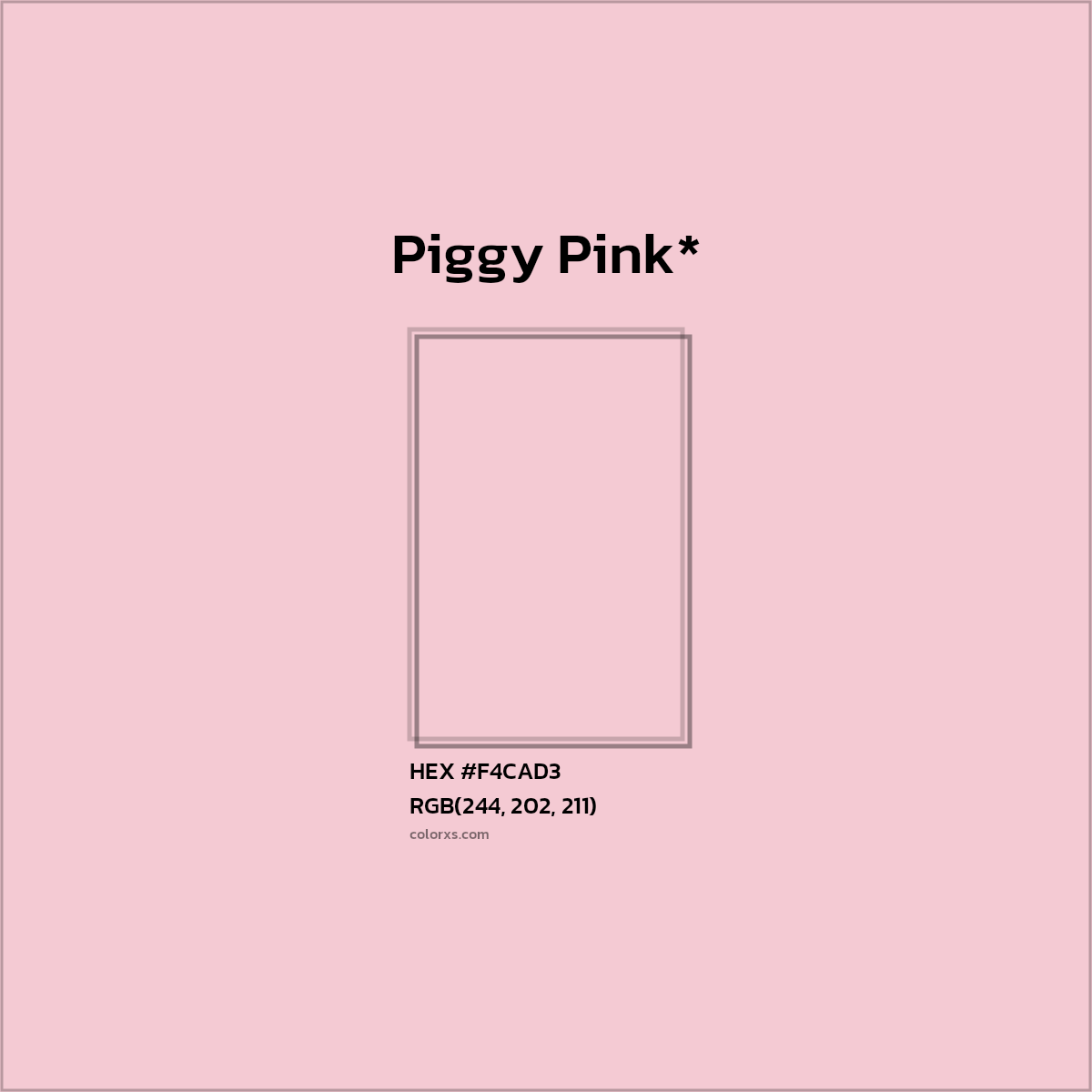 HEX #F4CAD3 Color Name, Color Code, Palettes, Similar Paints, Images