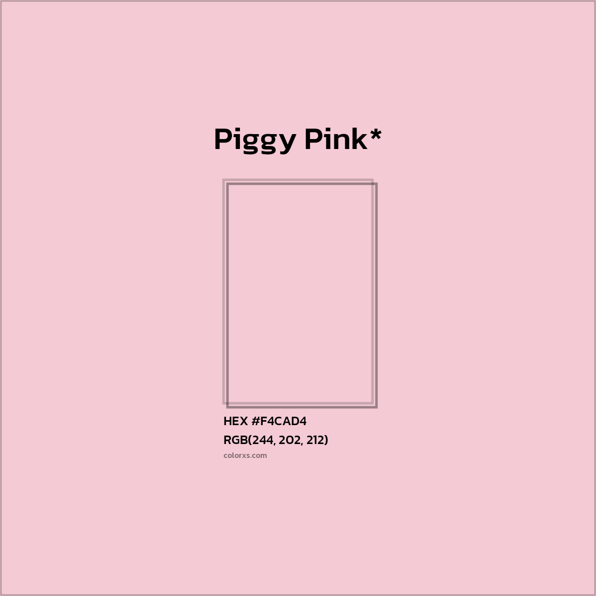 HEX #F4CAD4 Color Name, Color Code, Palettes, Similar Paints, Images
