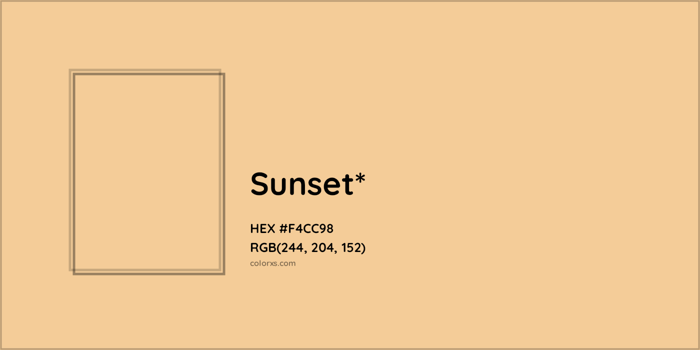 HEX #F4CC98 Color Name, Color Code, Palettes, Similar Paints, Images