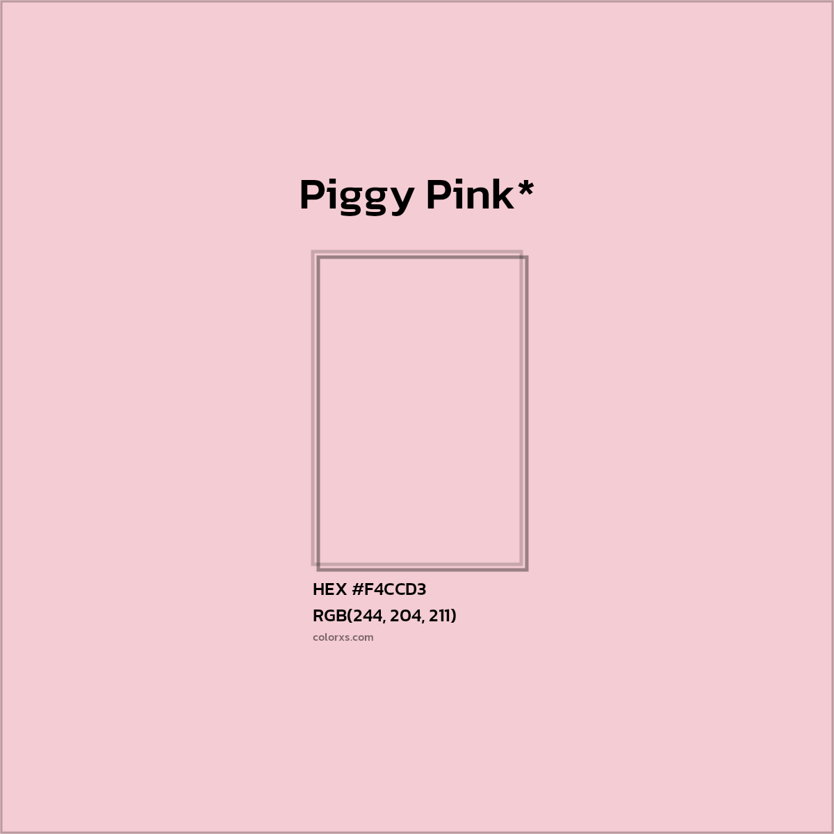 HEX #F4CCD3 Color Name, Color Code, Palettes, Similar Paints, Images