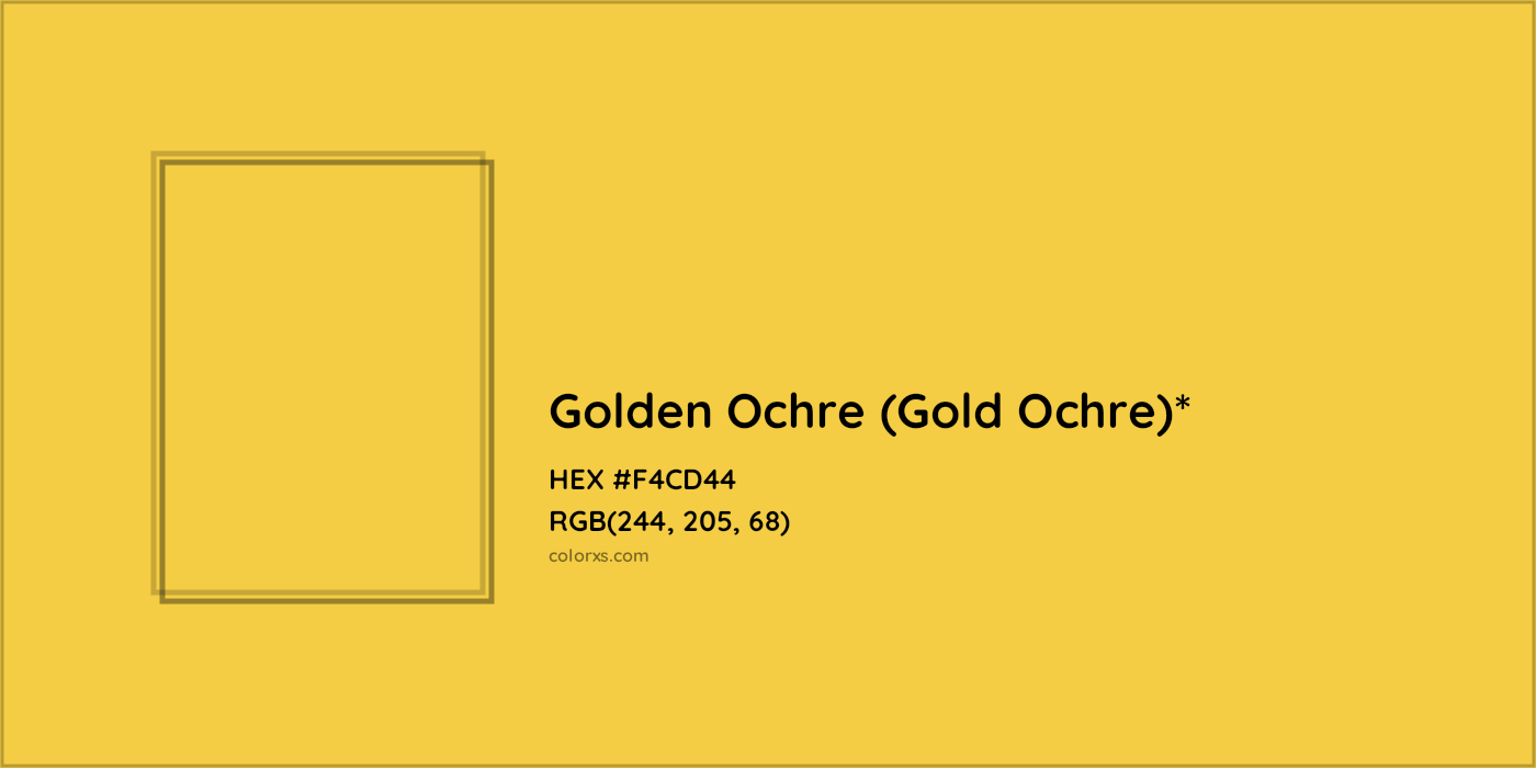 HEX #F4CD44 Color Name, Color Code, Palettes, Similar Paints, Images