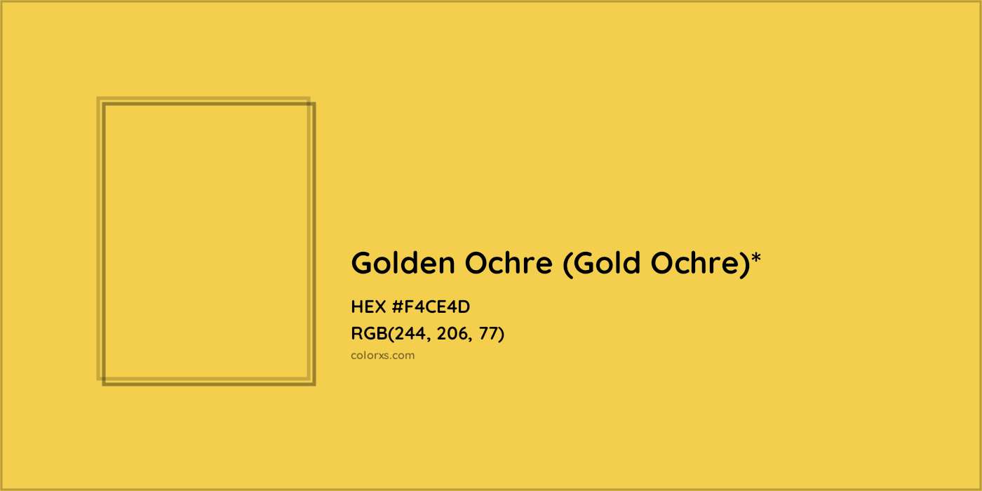 HEX #F4CE4D Color Name, Color Code, Palettes, Similar Paints, Images