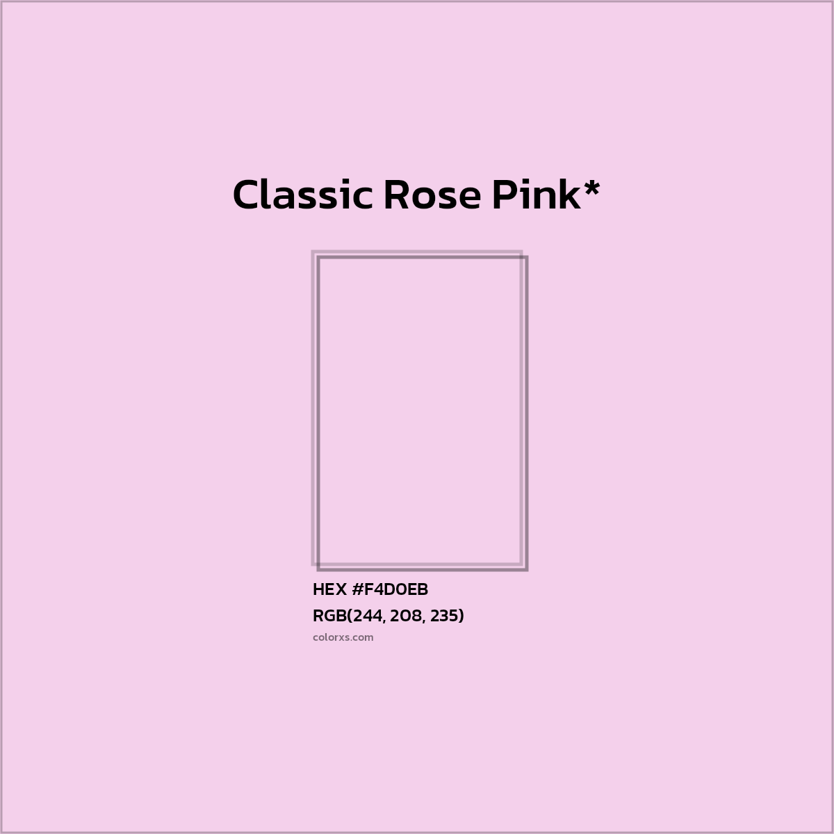 HEX #F4D0EB Color Name, Color Code, Palettes, Similar Paints, Images
