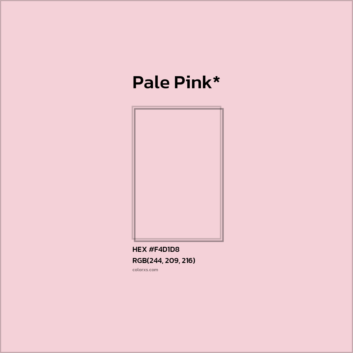 HEX #F4D1D8 Color Name, Color Code, Palettes, Similar Paints, Images