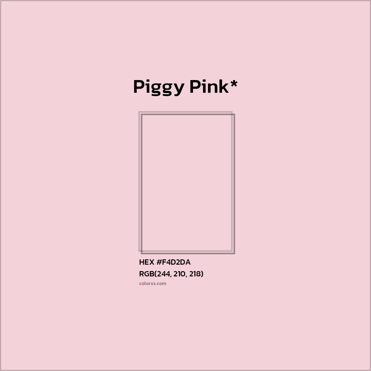 HEX #F4D2DA Color Name, Color Code, Palettes, Similar Paints, Images