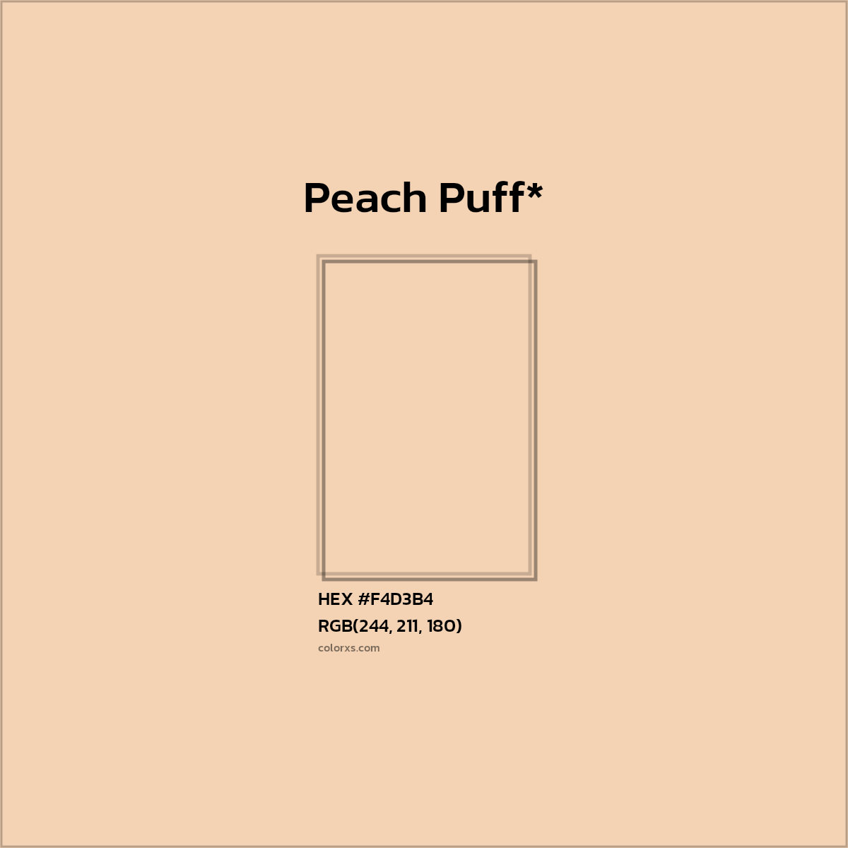 HEX #F4D3B4 Color Name, Color Code, Palettes, Similar Paints, Images