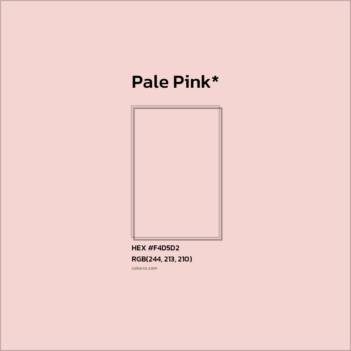 HEX #F4D5D2 Color Name, Color Code, Palettes, Similar Paints, Images
