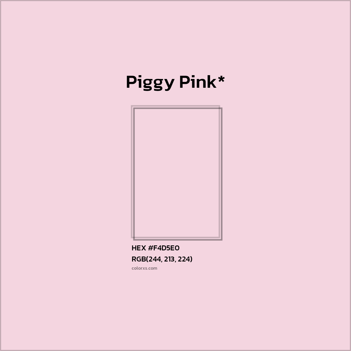 HEX #F4D5E0 Color Name, Color Code, Palettes, Similar Paints, Images
