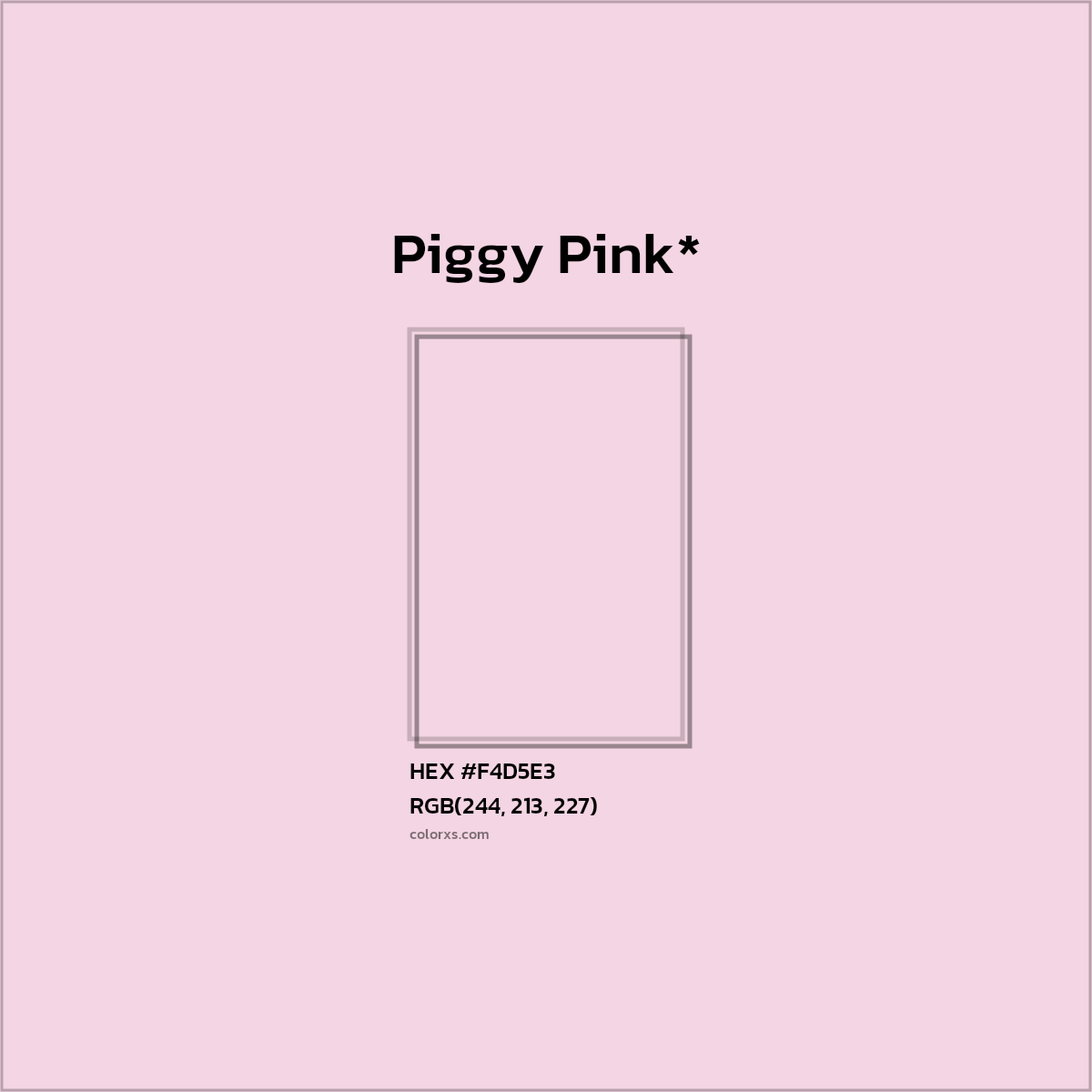 HEX #F4D5E3 Color Name, Color Code, Palettes, Similar Paints, Images