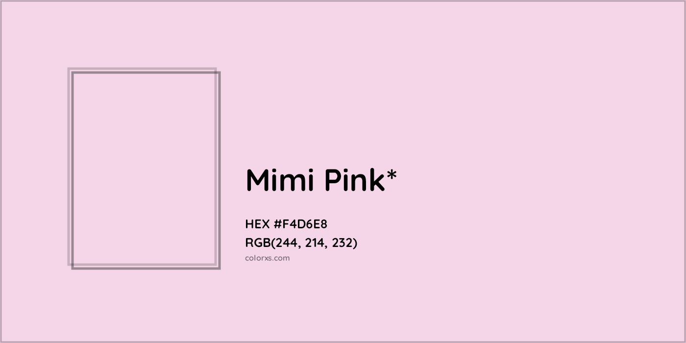 HEX #F4D6E8 Color Name, Color Code, Palettes, Similar Paints, Images