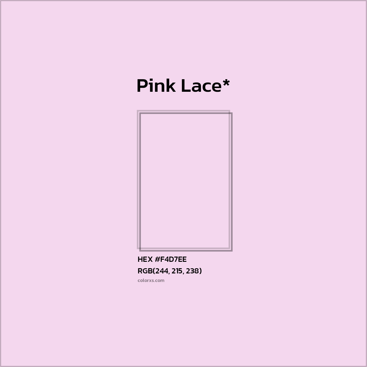 HEX #F4D7EE Color Name, Color Code, Palettes, Similar Paints, Images