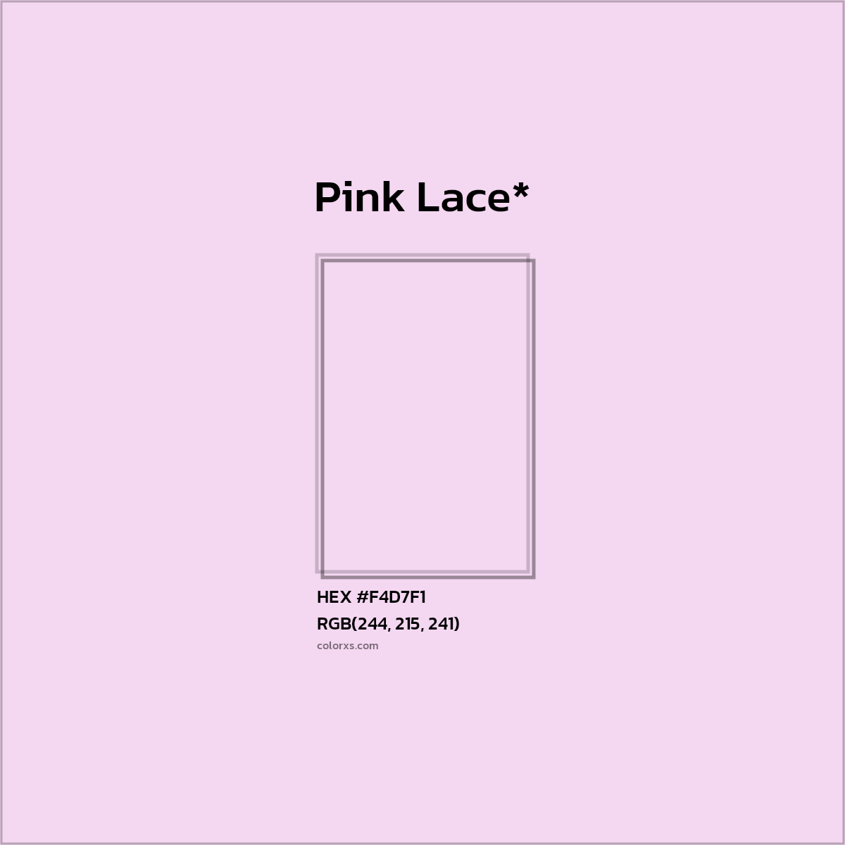 HEX #F4D7F1 Color Name, Color Code, Palettes, Similar Paints, Images