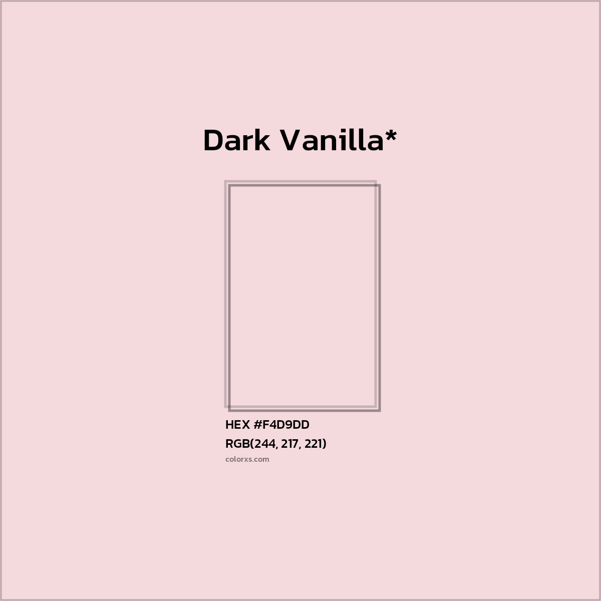 HEX #F4D9DD Color Name, Color Code, Palettes, Similar Paints, Images