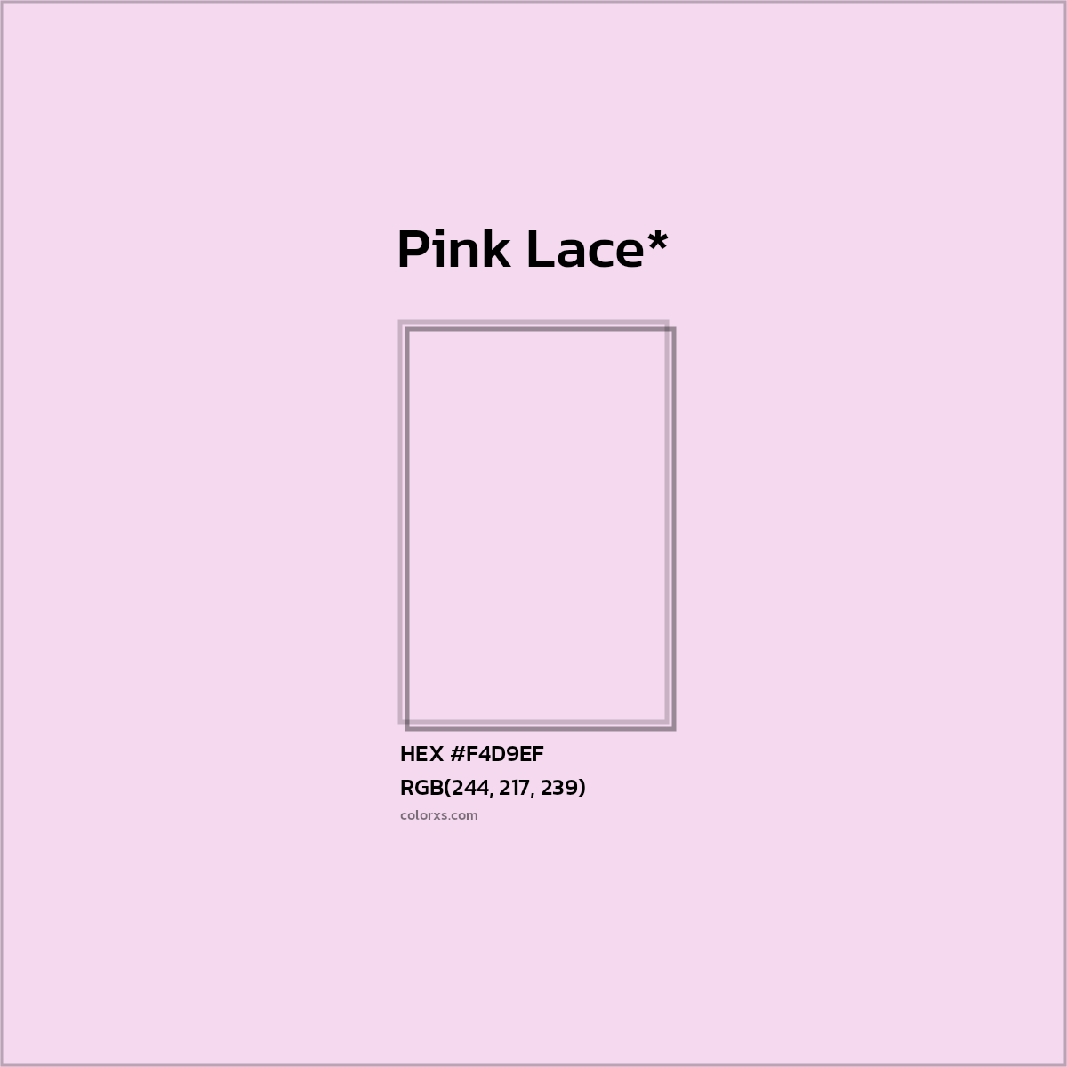 HEX #F4D9EF Color Name, Color Code, Palettes, Similar Paints, Images