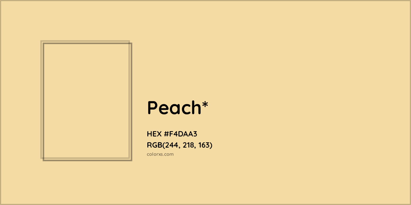 HEX #F4DAA3 Color Name, Color Code, Palettes, Similar Paints, Images