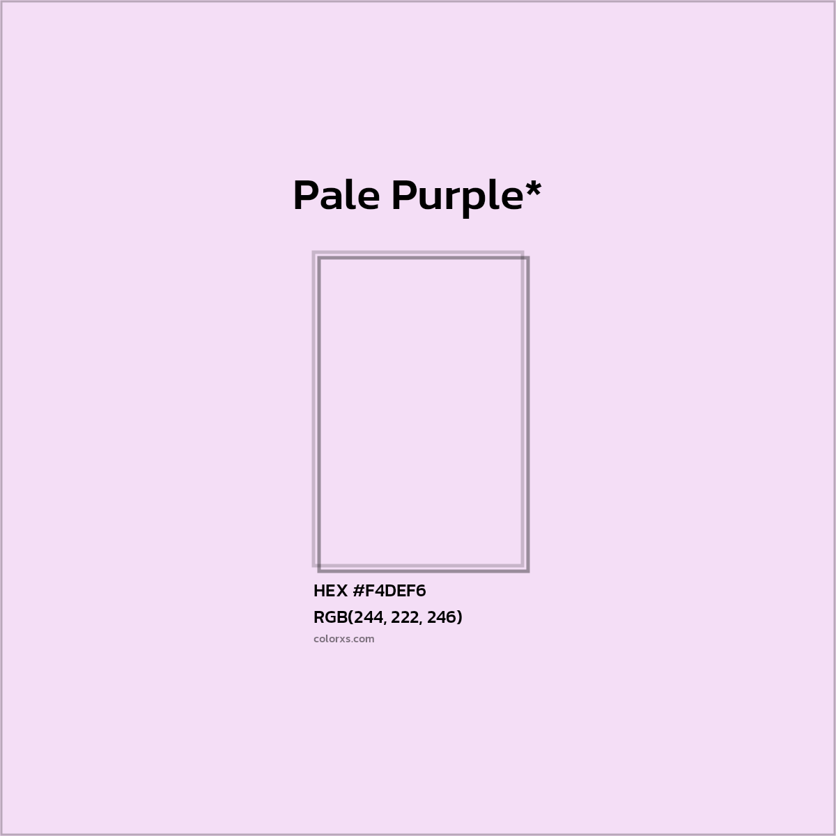 HEX #F4DEF6 Color Name, Color Code, Palettes, Similar Paints, Images