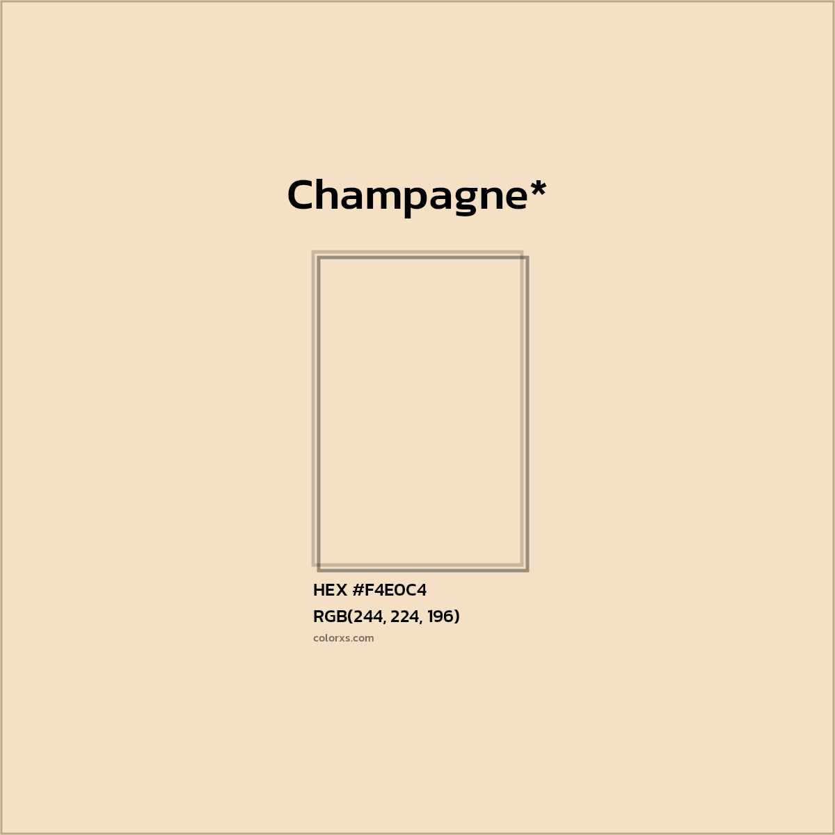HEX #F4E0C4 Color Name, Color Code, Palettes, Similar Paints, Images