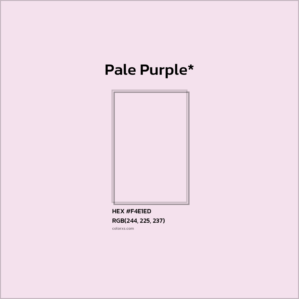HEX #F4E1ED Color Name, Color Code, Palettes, Similar Paints, Images