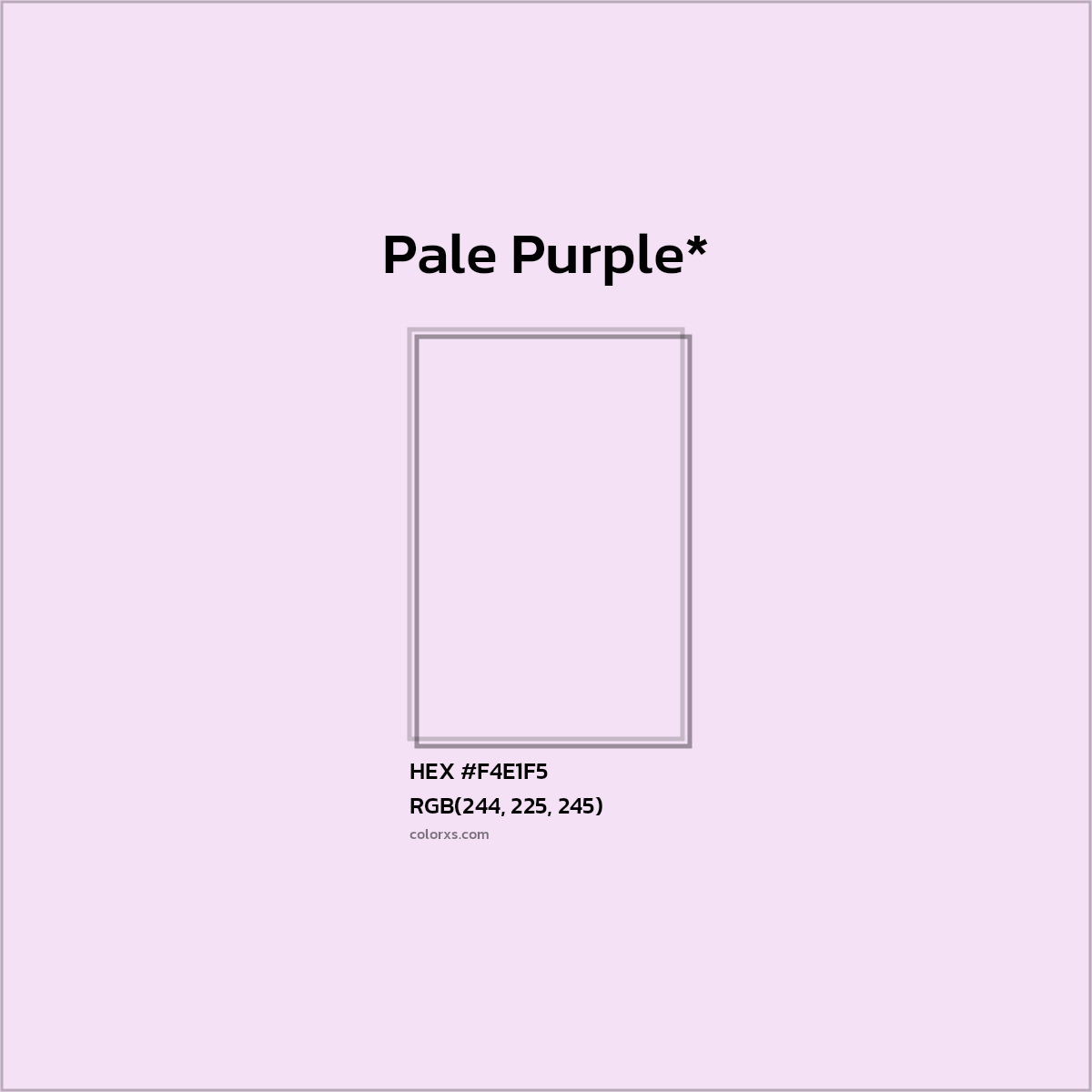 HEX #F4E1F5 Color Name, Color Code, Palettes, Similar Paints, Images