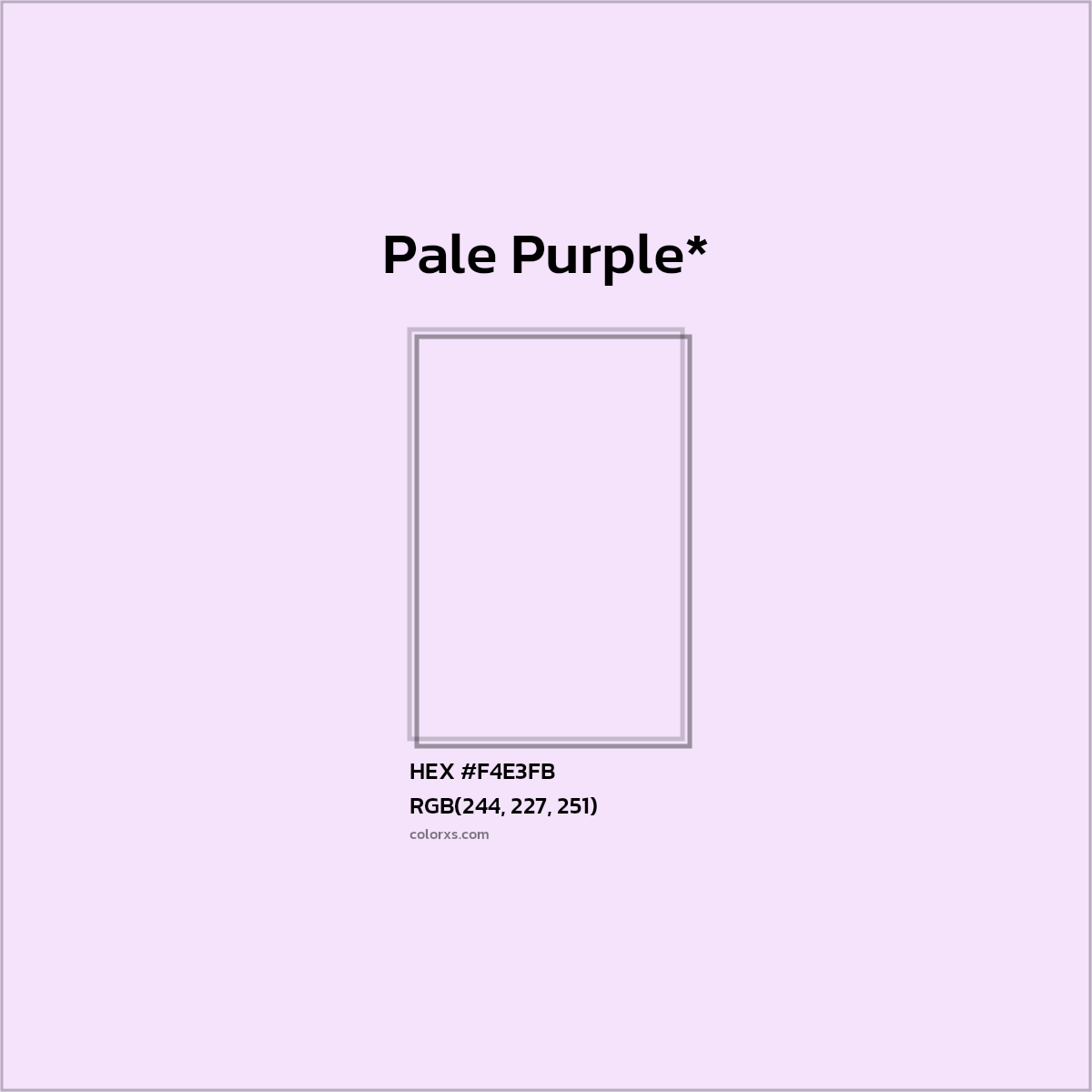 HEX #F4E3FB Color Name, Color Code, Palettes, Similar Paints, Images