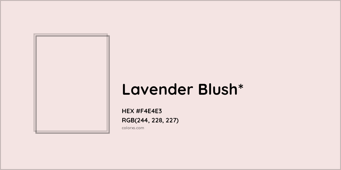 HEX #F4E4E3 Color Name, Color Code, Palettes, Similar Paints, Images