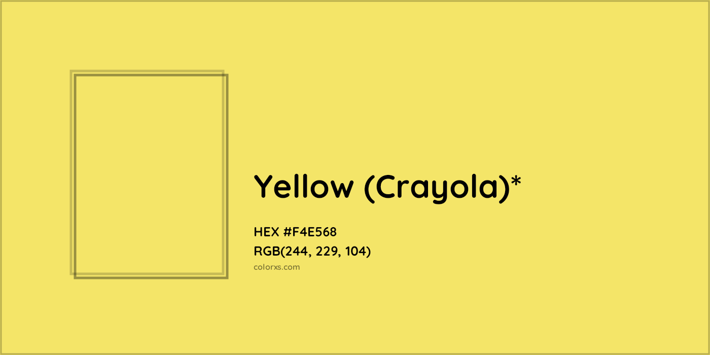 HEX #F4E568 Color Name, Color Code, Palettes, Similar Paints, Images