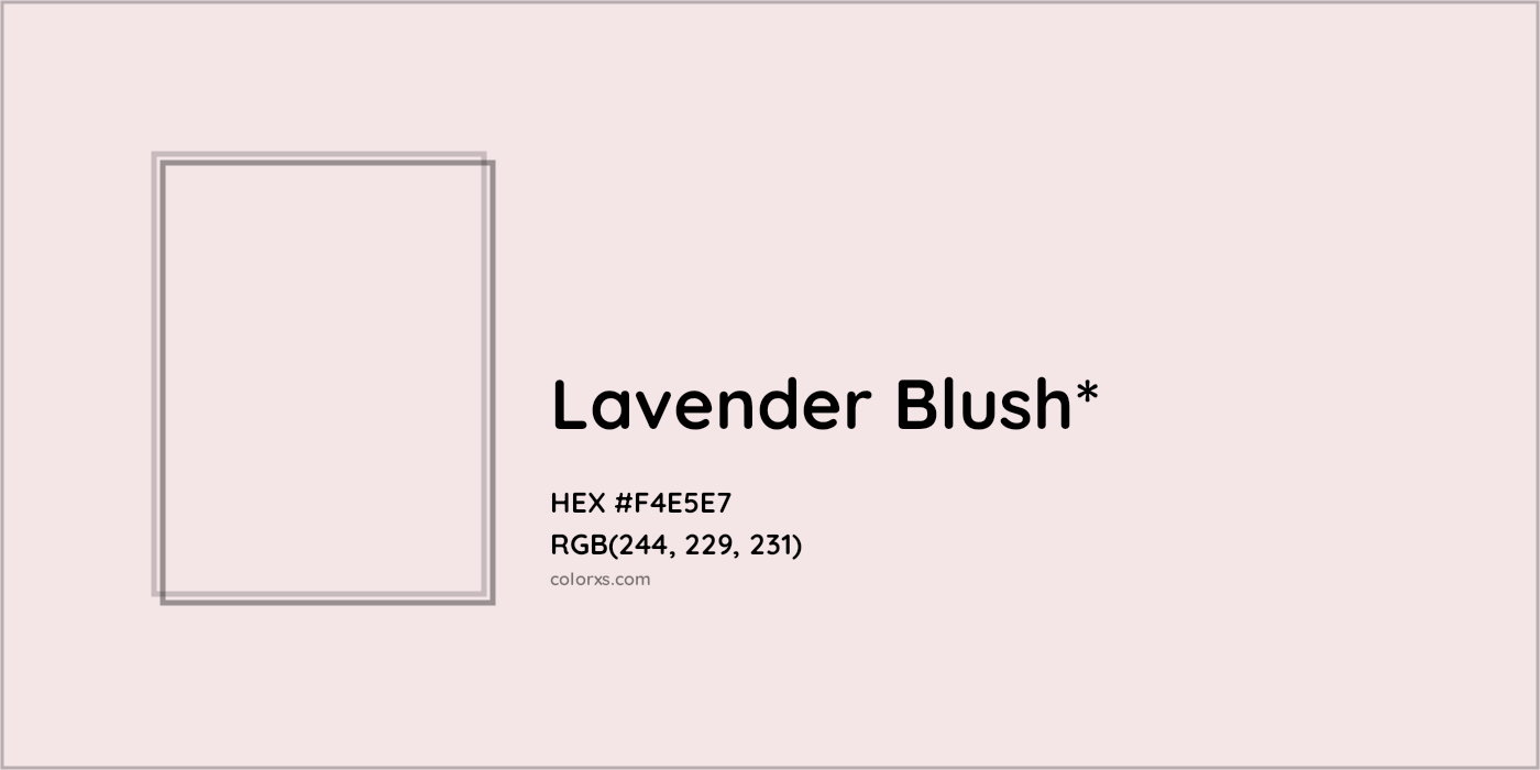 HEX #F4E5E7 Color Name, Color Code, Palettes, Similar Paints, Images