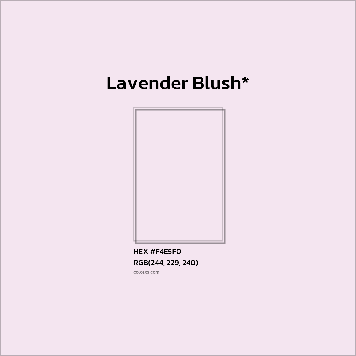 HEX #F4E5F0 Color Name, Color Code, Palettes, Similar Paints, Images
