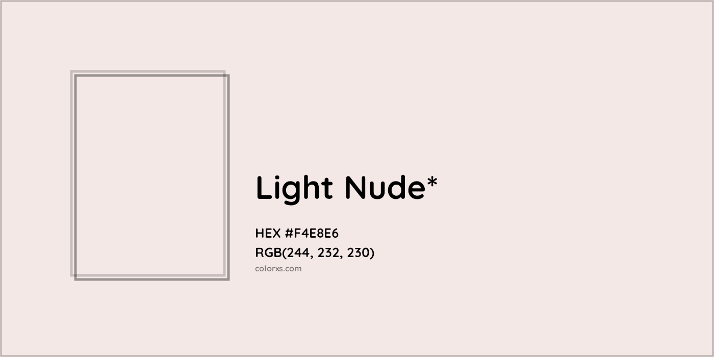 HEX #F4E8E6 Color Name, Color Code, Palettes, Similar Paints, Images