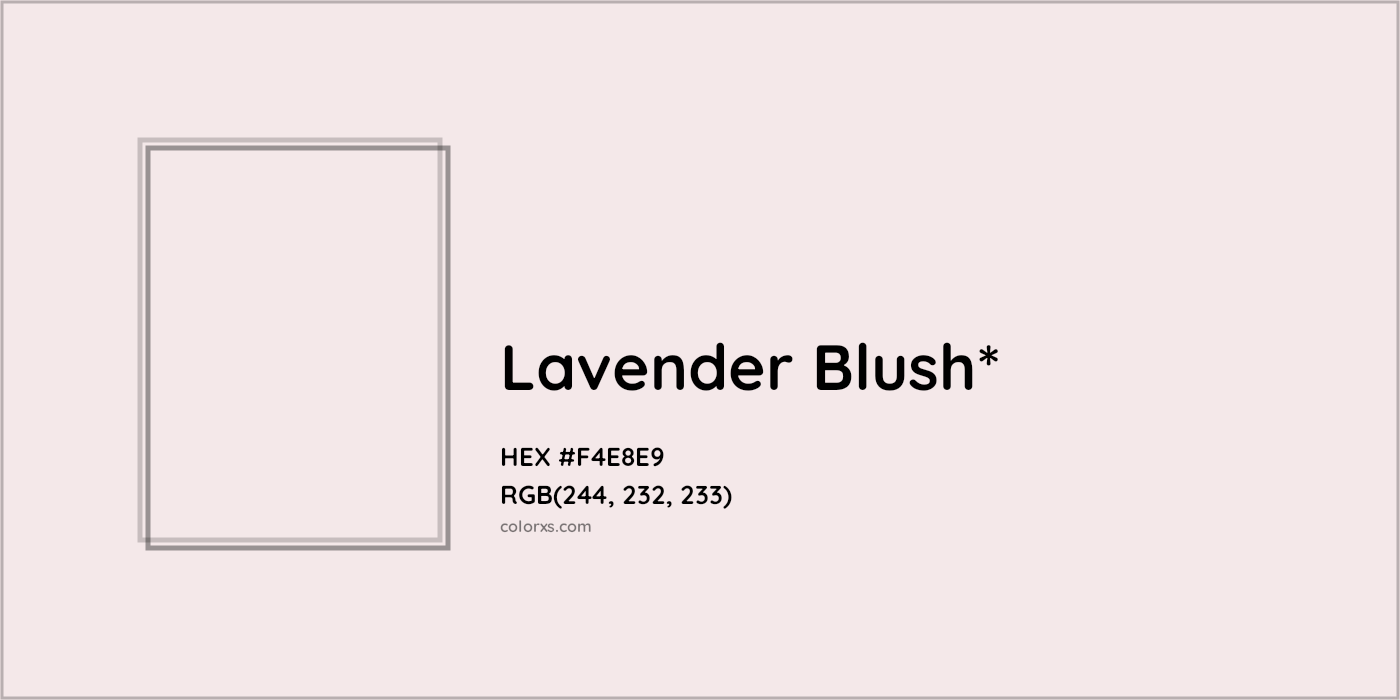 HEX #F4E8E9 Color Name, Color Code, Palettes, Similar Paints, Images