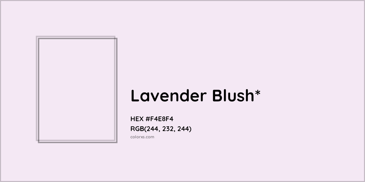 HEX #F4E8F4 Color Name, Color Code, Palettes, Similar Paints, Images