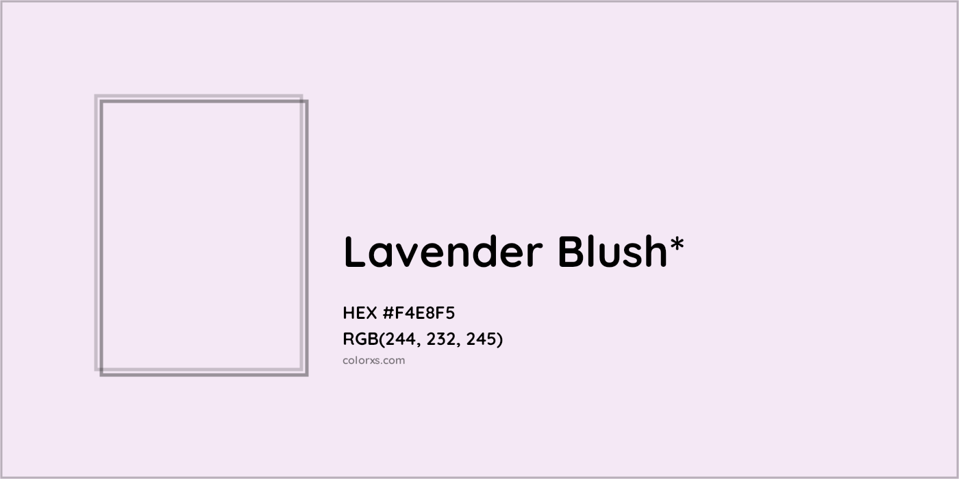 HEX #F4E8F5 Color Name, Color Code, Palettes, Similar Paints, Images