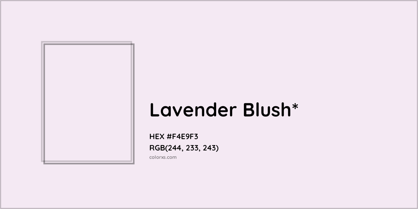 HEX #F4E9F3 Color Name, Color Code, Palettes, Similar Paints, Images