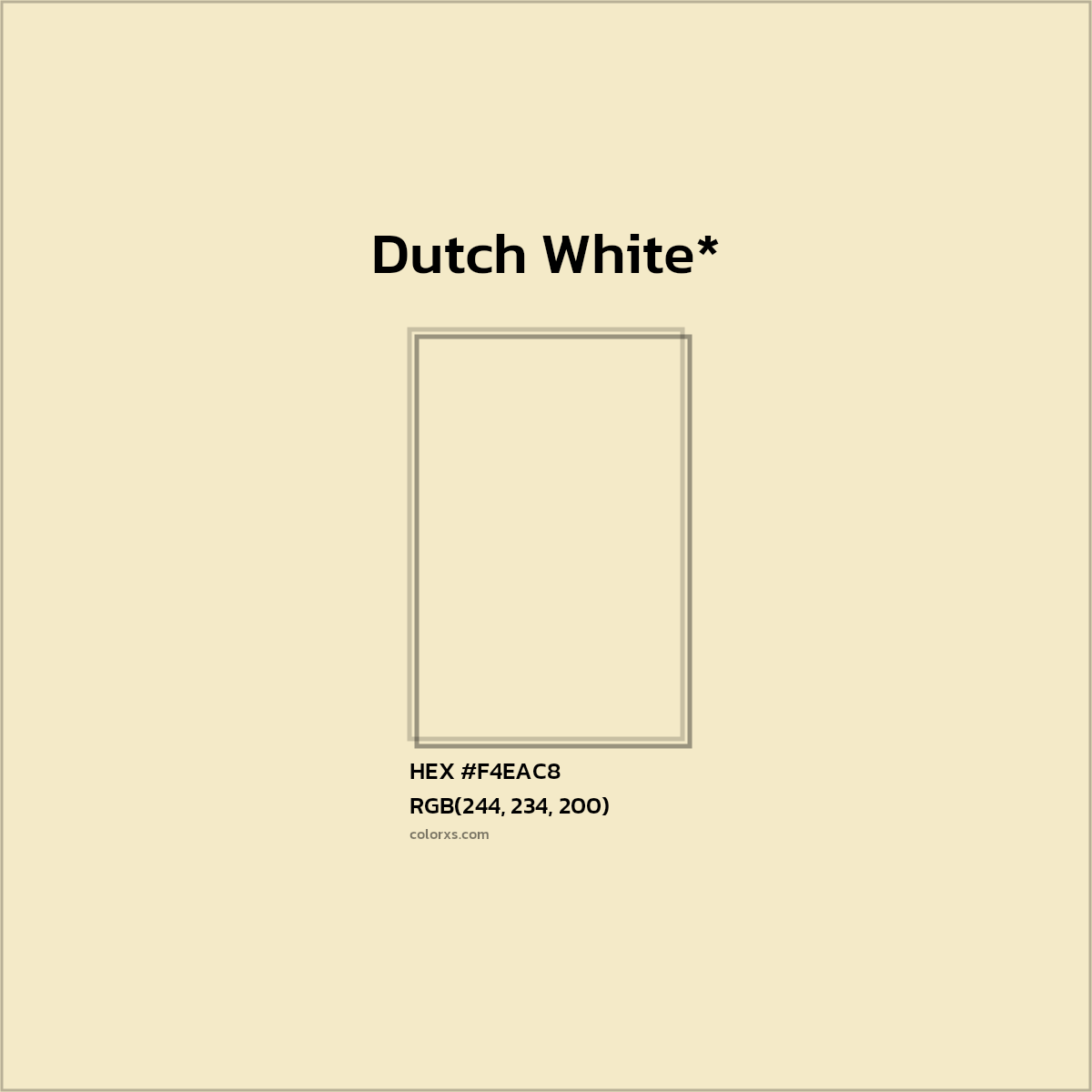 HEX #F4EAC8 Color Name, Color Code, Palettes, Similar Paints, Images