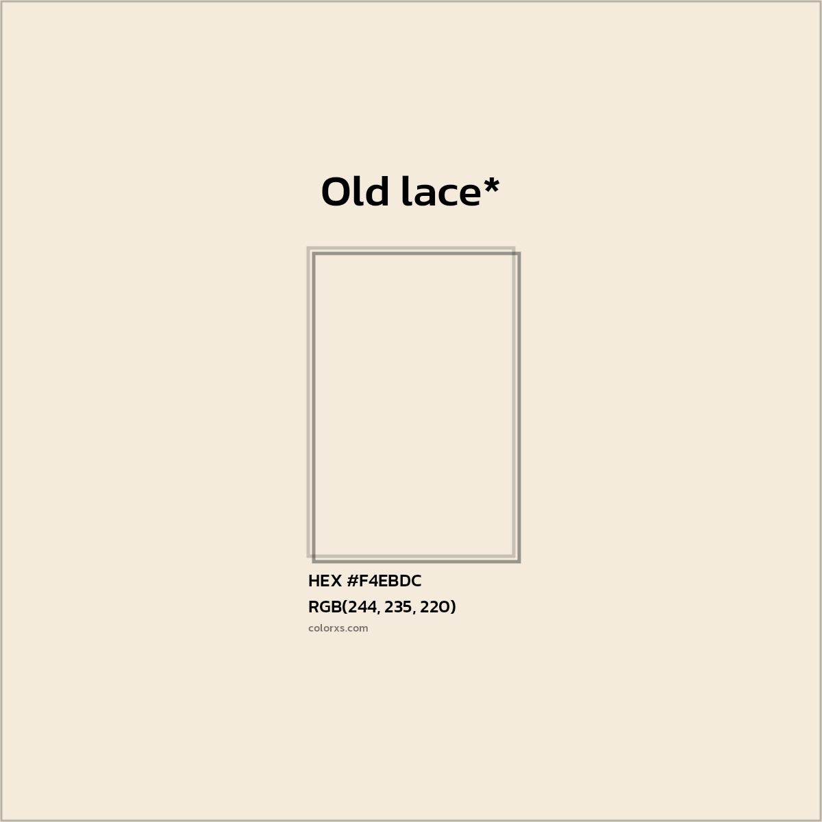 HEX #F4EBDC Color Name, Color Code, Palettes, Similar Paints, Images