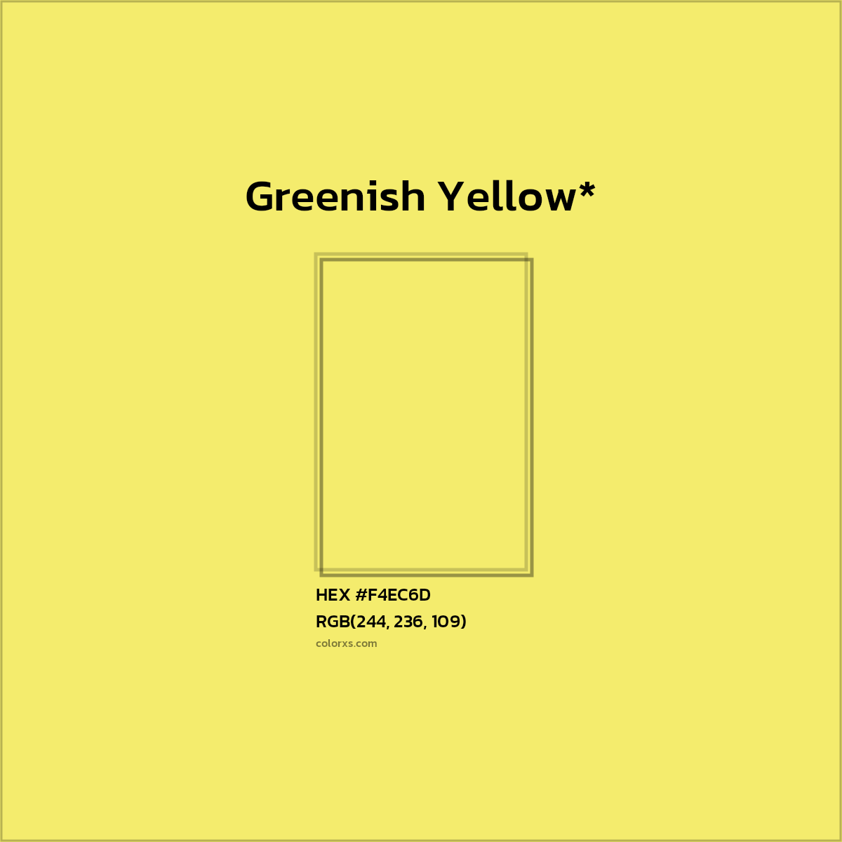 HEX #F4EC6D Color Name, Color Code, Palettes, Similar Paints, Images
