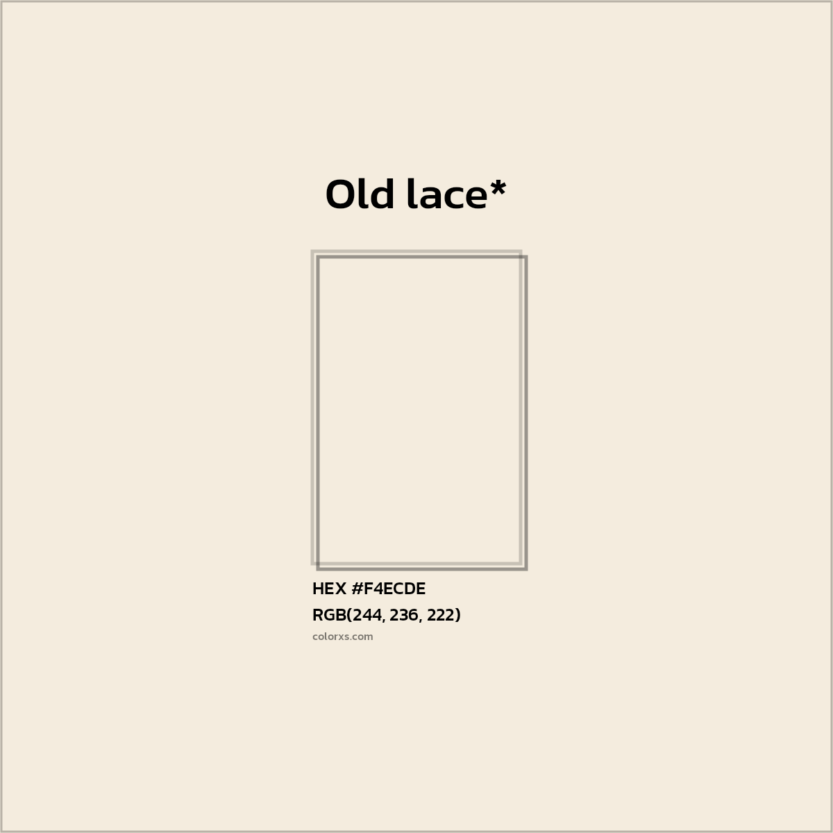 HEX #F4ECDE Color Name, Color Code, Palettes, Similar Paints, Images