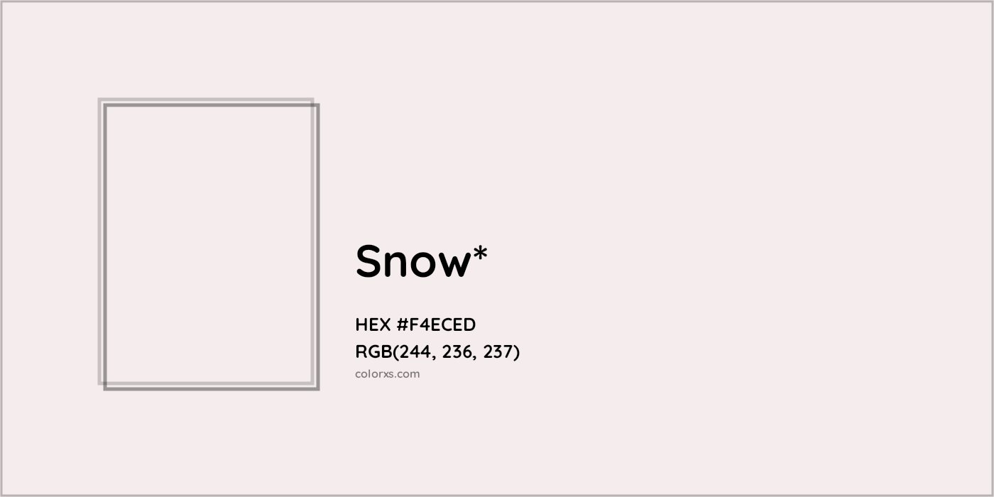 HEX #F4ECED Color Name, Color Code, Palettes, Similar Paints, Images